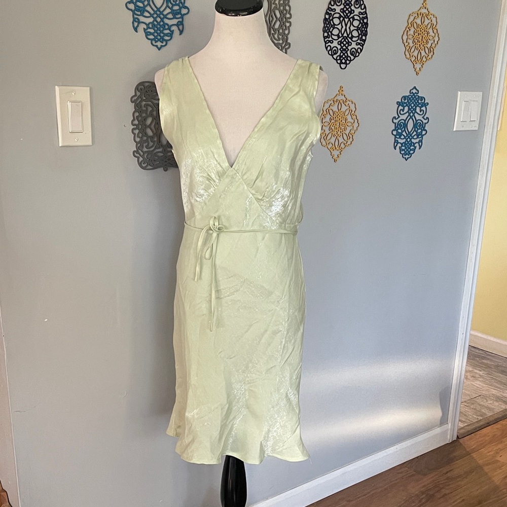 Peppermayo women's Shimmer green Slip  dress size 8